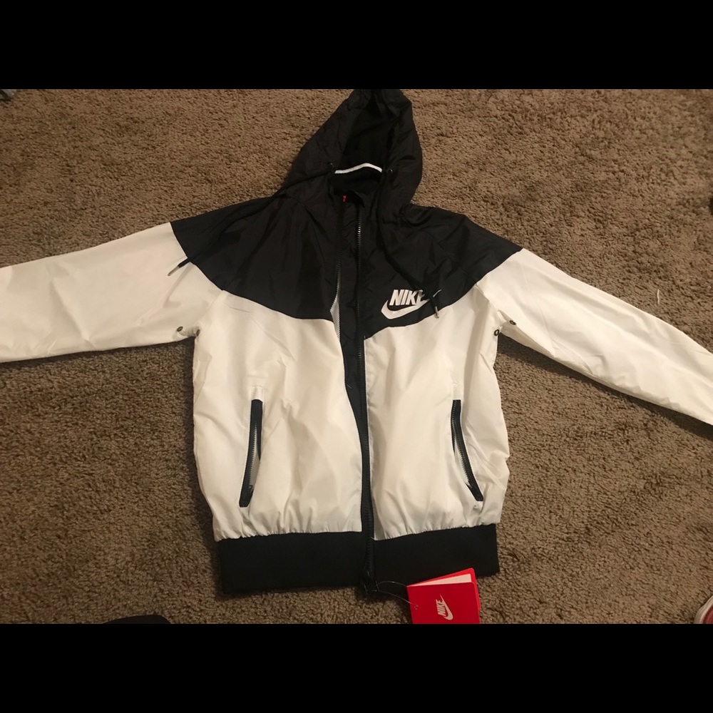 Black and white nike jacket